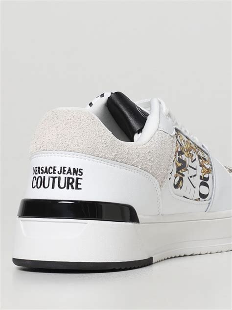 versace couture white trainers|Versace jeans couture.